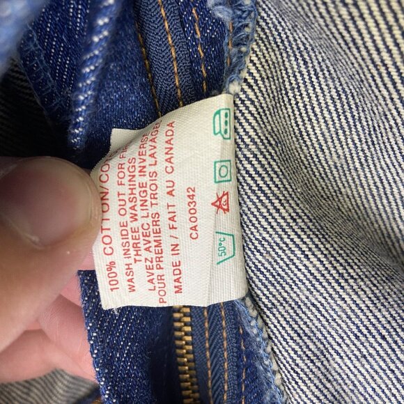 GWG Scrubbies Boot Cut Navy Blue Men's Jeans 38x28*‎ Vintage - Picture 7 of 13